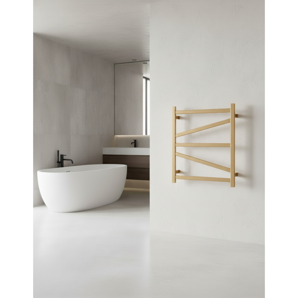 Полотенцесушитель водяной ADORA 500*600 нижним подключением, форма Лесенка