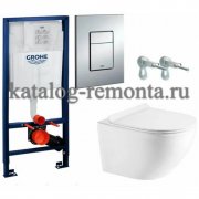 Сет инсталляция Grohe 38772001 Rapid SL 3 в 1 + унитаз Atrio AZ-2330 c сиденьем микролифт