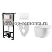 Сет инсталляция Alсa AM101/1120-4:1 RU M571-0001 + унитаз Grado AZ-0046N с сиденьем микролифт