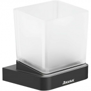 Стакан для зубных щеток Ravak 10° X07P557 черный матовый