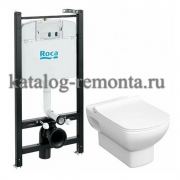 ПЭК Roca Dama Senso Pack 893104680 подвесной унитаз + инсталляция + Slim сиденье дюропласт